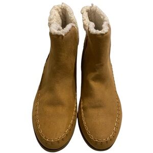 Women’s Carmel Shearling-Lined Slip On Booties Water Repellent